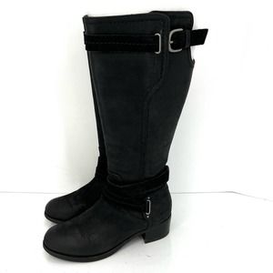 UGG Darcie Riding Women’s Leather knee high buckle Boot shoes. Designer